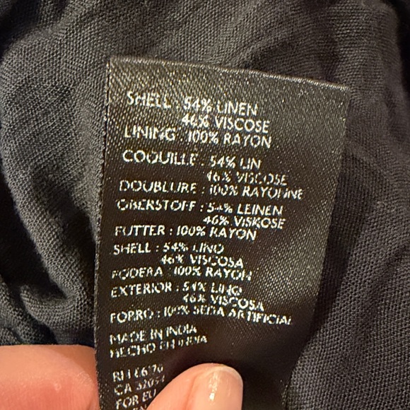 Anthropologie Black V-Neck Short-Sleeve Midi Dress - Picture 9 of 9